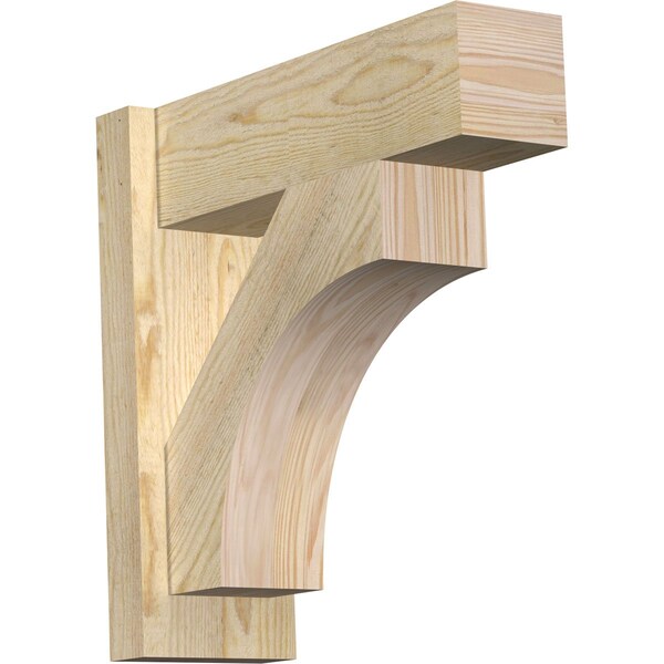 Ekena Millwork Westlake Block Rough Sawn Outlooker, Douglas Fir, 6"W x 18"D x 18"H OUT06X18X18WTL05RDF - main